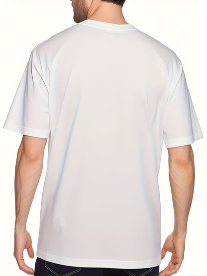 Men'S Tee - Striking Currency Design, Playful And Motivational Style - Summer Men'S Trendy Short Sleeve Relaxed Fit, Text Print, Soft Breathable Material, Everyday Wear, Perfect Present