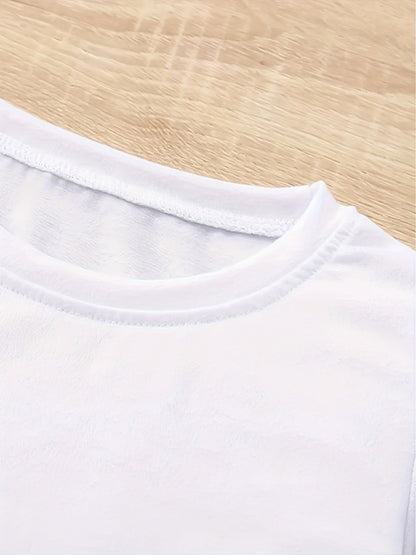 Girls' Cartoon Girl T-Shirt - Short Sleeve