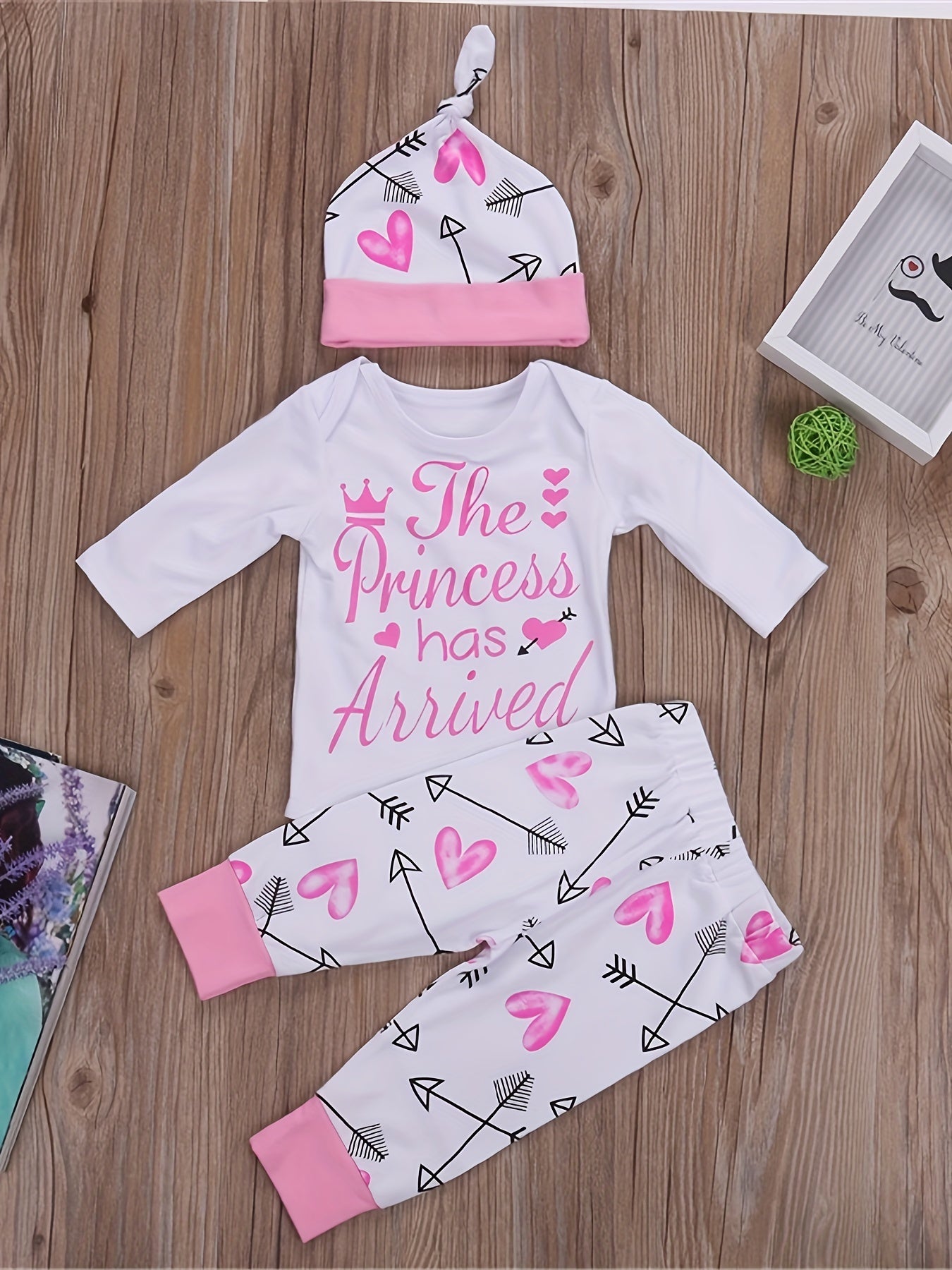 Newborn Infant Baby Girls Romper Jumpsuit Bodysuit Headband Clothes Outfits Set, for Outdoor