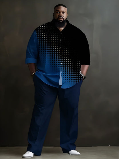 Men's Shirt and Pants Set - Letter Print Everyday Style