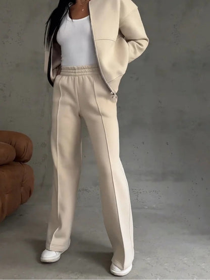 Women'S 2025 Set Women'S Solid Color Sweatshirt Casual Set