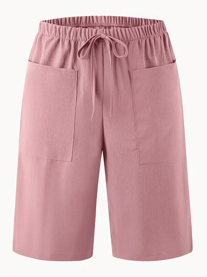 Women's Casual Shorts, Standard Size, Vacation Style Beach Shorts, Summer.
