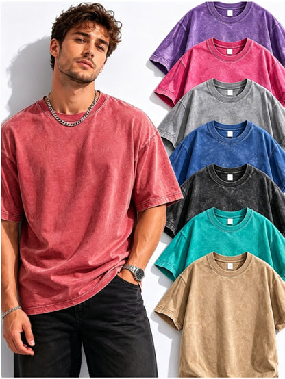 Men's Apricot Oversized Short-Sleeve T-Shirt - product view 33