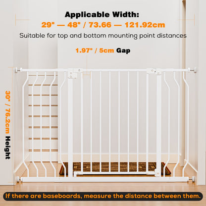 Baby Safety Gate - 5-62 Stairs Height Auto