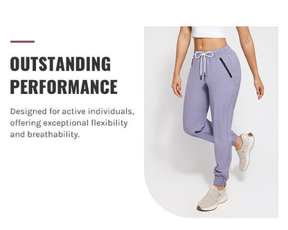 [Three Colors Available]1pc Womens Golf Pants Quick Dry Ultra Light Stretch Pockets Soft Workout Pants for Travel with Inside Drawstrings