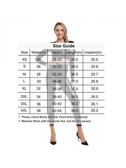 Women's High Waist Black Leggings - Stretchy, Slim Fit, Elastic Waistband, Long Length, Machine Washable, Perfect for Evening Outfits & Date Nights, High Waisted Leggings