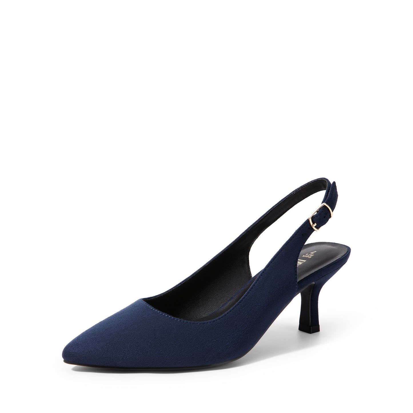 Women's Closed Toe Wedding Low Heel Slingback Kitten Heels Adjustable Strap Pointed Toe Pumps High Heeled Prom Dress Shoes Low Kitten Heels Women's Slingback Dressy Pumps Pointed Closed Toe Ankle Strap Elegant Wedding Pumps Formal Comfortable Shoes