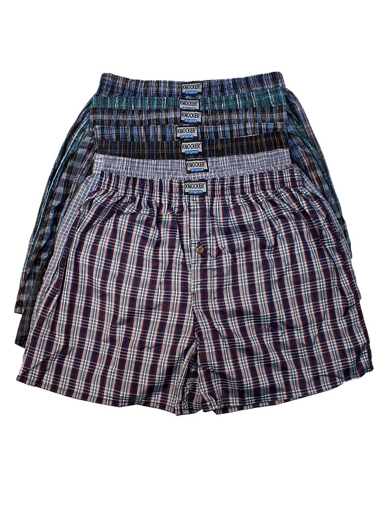 MENS 3 PIECES ASSORTED PLAID PRINT COMFY BOXERS
