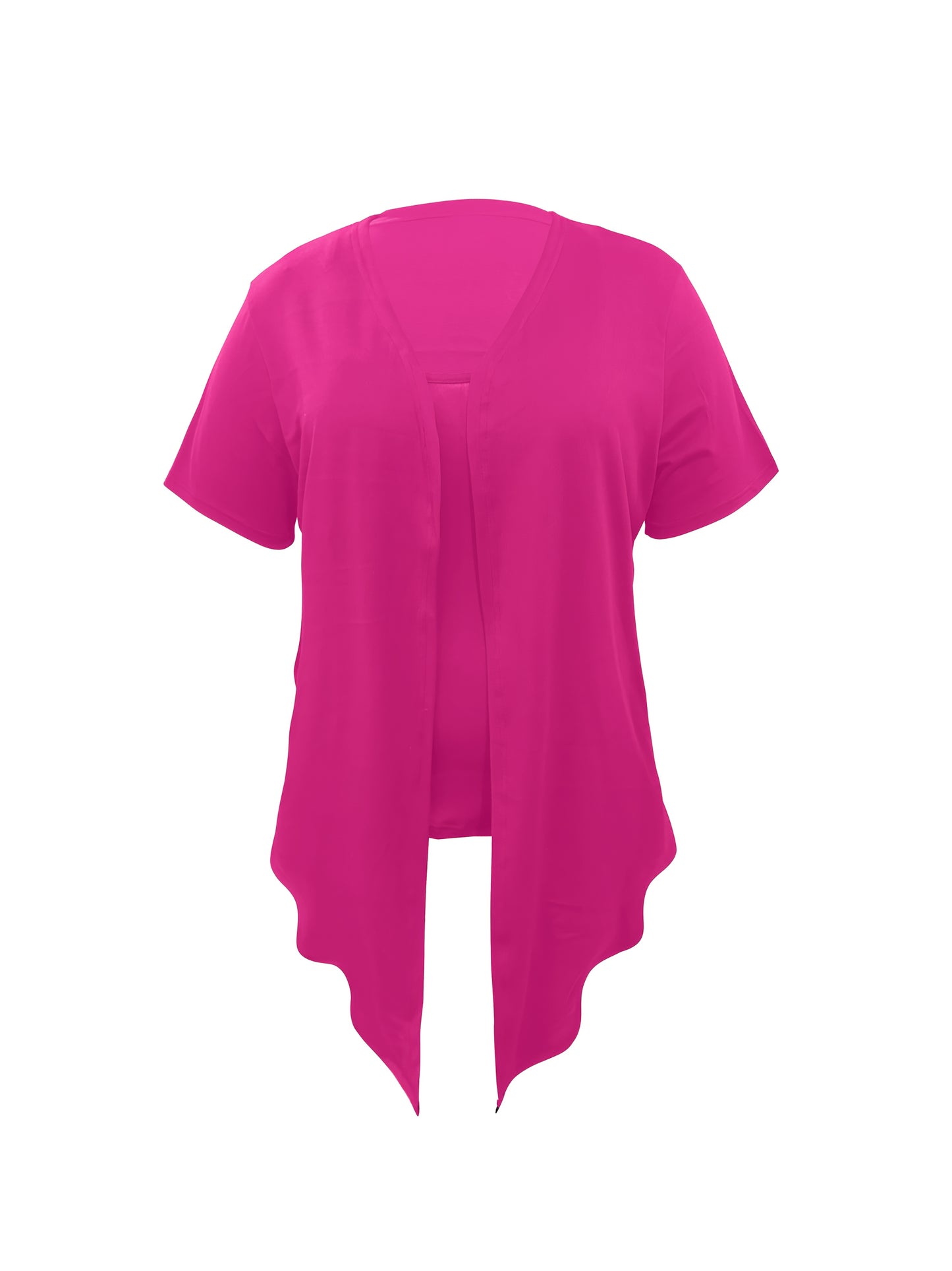 Women's Black Polyester Short-Sleeve Jacket - product view 12