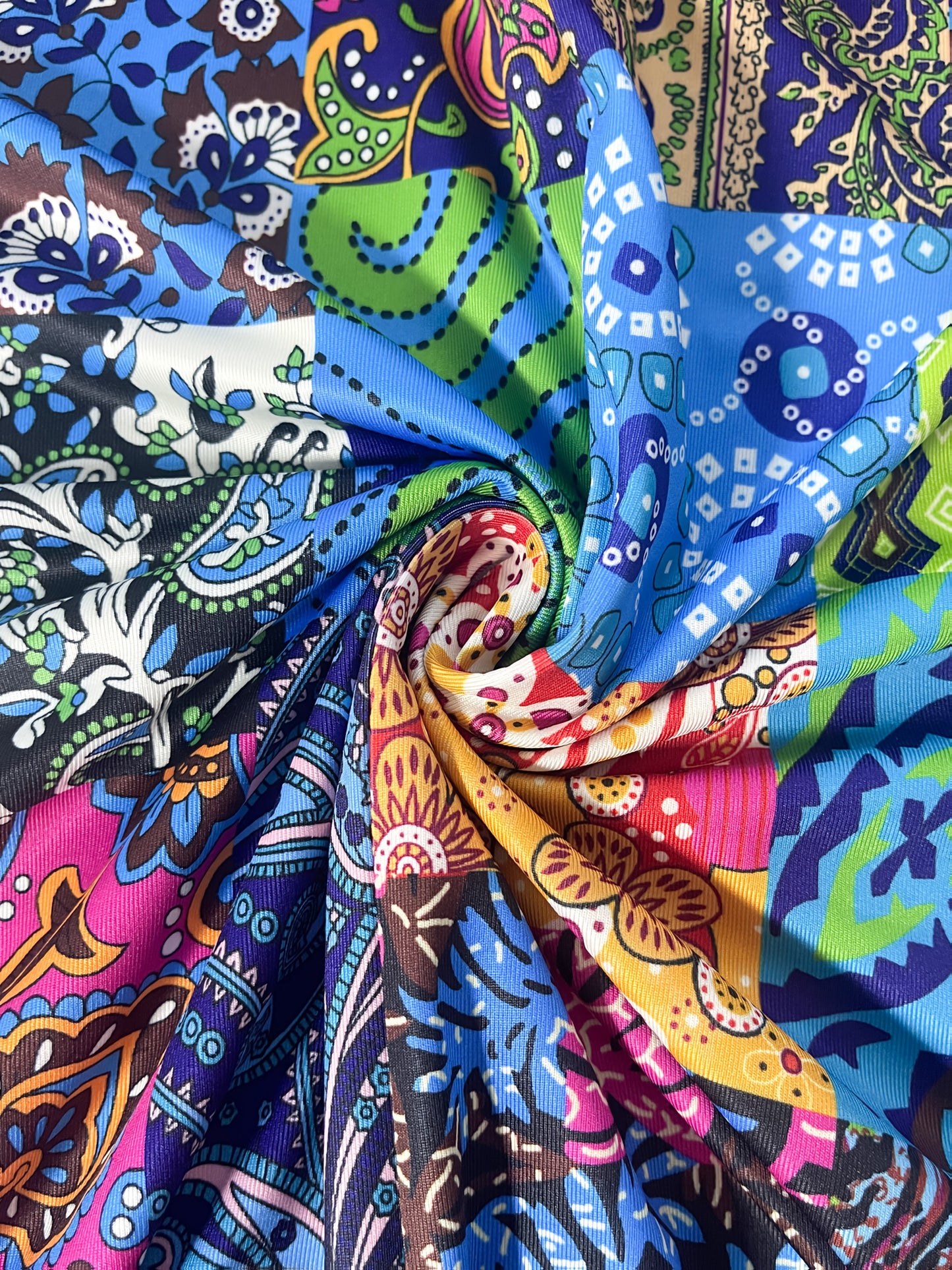 Women'S Patchwork Romper | Vibrant Paisley Pattern | Off-Shoulder, Sleeveless with Side Pockets | Polyester & Elastane Blend | Machine Washable | Ideal for Spring/Summer Casual Wear