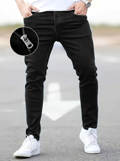 Cost-effective Three-pack Men's Jeans - Street Style Trendy Slim Men's Jeans - Wearable In All Seasons