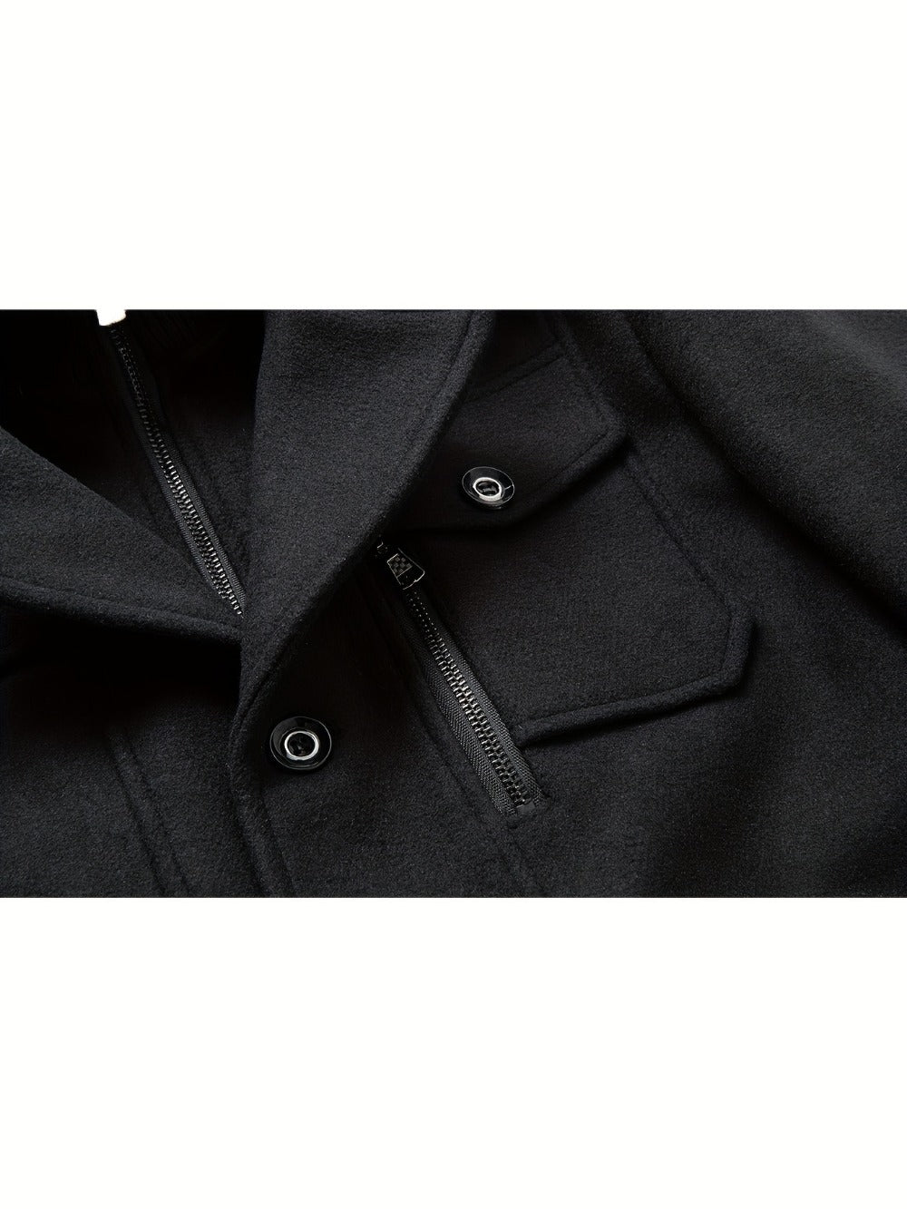 Men's Versatile Fleece Single-Breasted Coat