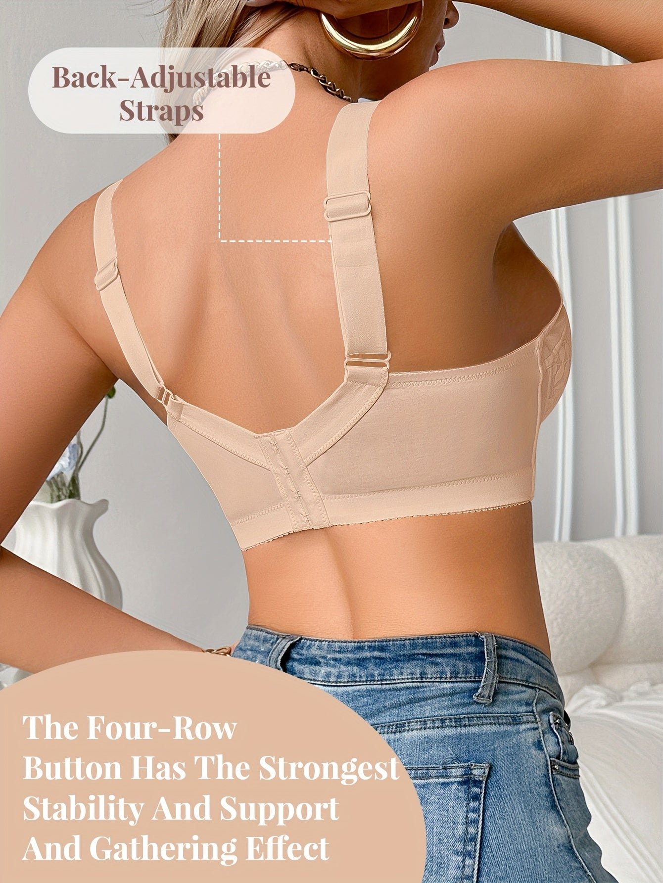Sexy Lace Lingerie for Women with Underwire, Versatile And Breathable Bra