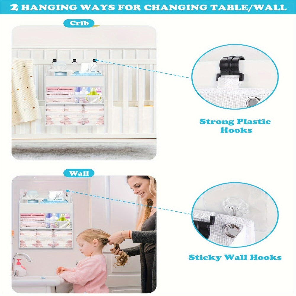 Diaper Organizer - Travel Multiple Pocket Hanging