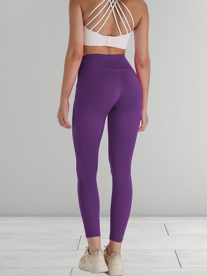 230g Women's Leggings Set of 3 High Waist Breathable with Pockets Compression Tights Multi-Color Suitable for All Seasons Daily Sports Fitness Yoga Shapewear