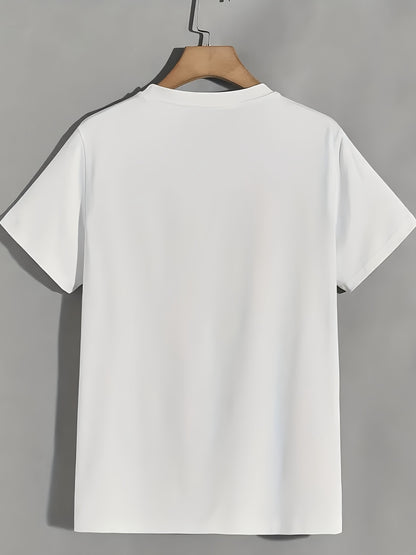 MenS Views Graphic T-Shirt - 220g Heat Transfer Printed Tee with Signature Portrait & Autograph Design, Relaxed Fit Short Sleeve Shirt for Casual Wear, Beach Vacations, Birthday & MotherS Day Gifts, Gift Idea, Round Neckline, Breathable Fabric