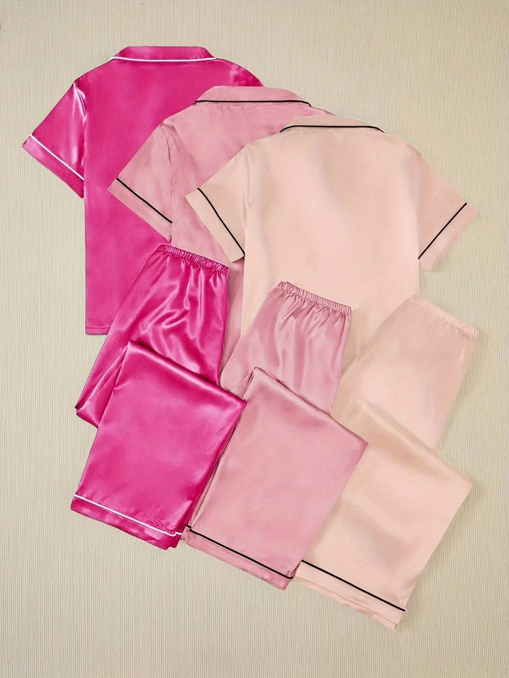 Unisex Pajama Set - Satin Style 61189