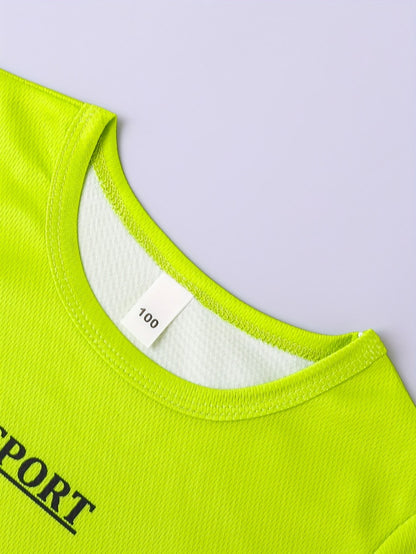 Boys' Graphic Outfit Set - Short Sleeve Summer