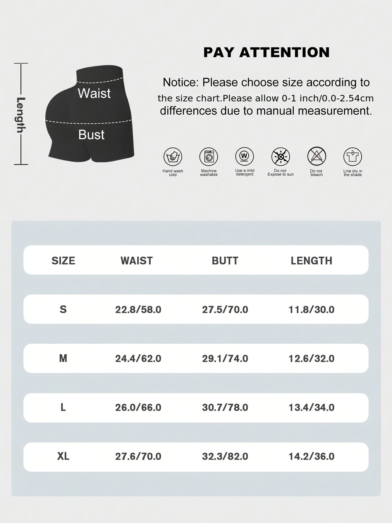 Women's 3PCS-Black Rice Powder Knit High-Waist Shorts - product view 17