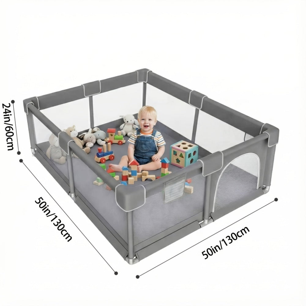 Baby Playpen - Portable Breathable 50x50 Inch