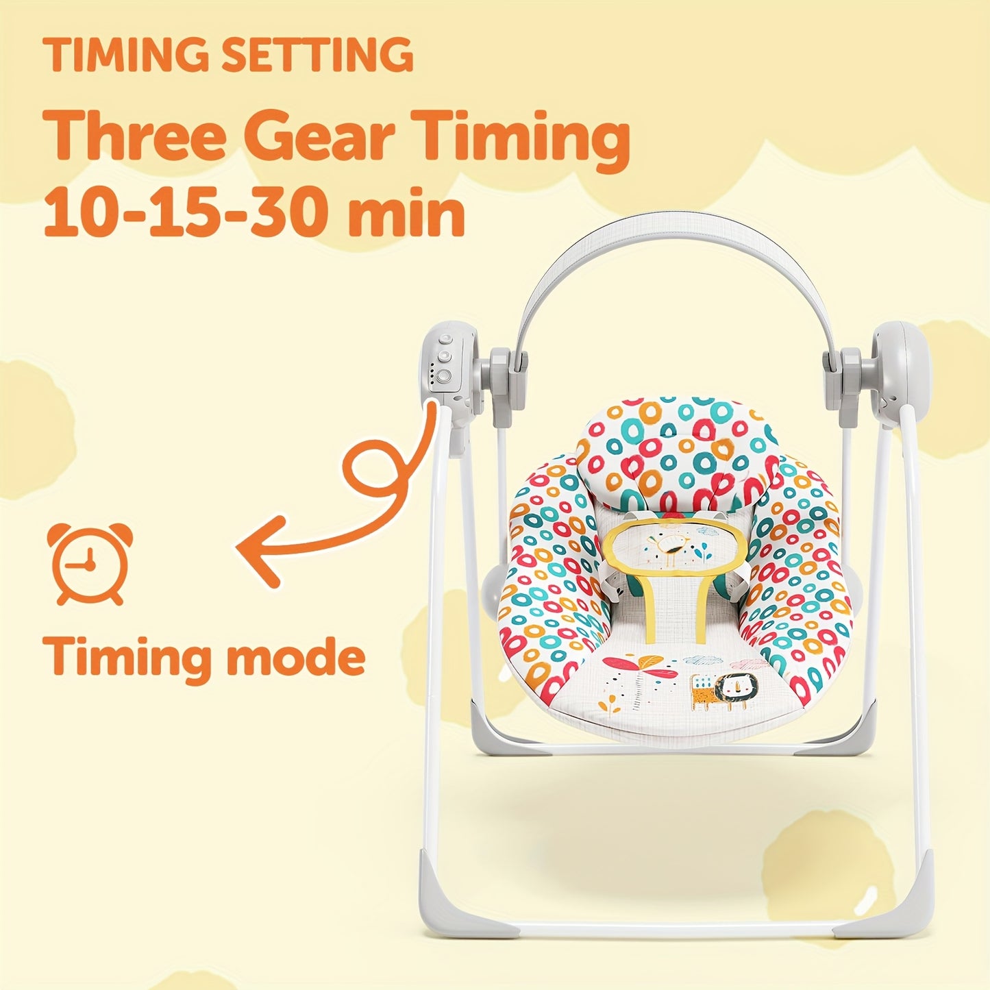 Portable Baby Swing Baby Swing For Infants, Baby Swings For Newborn, Infant Swing, Timing, Baby Girl Swing For Babies 0-6 Months 6-20 Lbs Indoor/Outdoor Use As Hallowee & Christmas