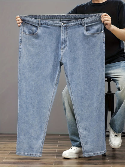 Men's Relaxed Fit Jeans - Classic Wash Clean Finish Travel
