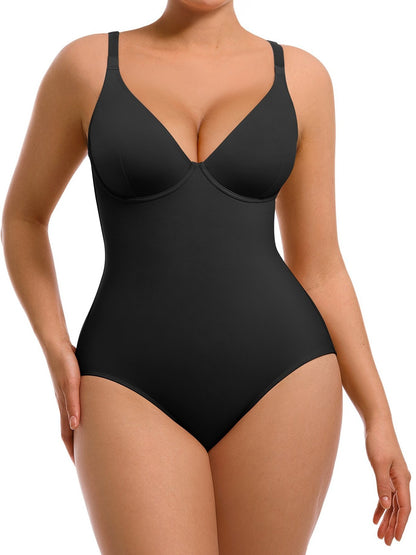 Shapewear Bodysuits for Women Tummy Control Body Suits Deep V Neck Corset Body Shaper Tops