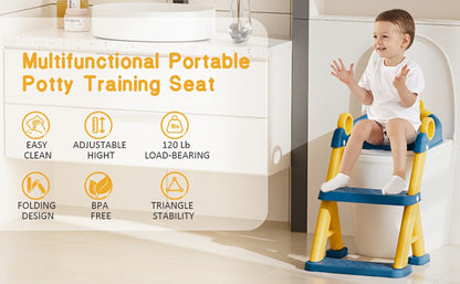 Potty Training Seat - Soft Toilet Steps 2-In-1