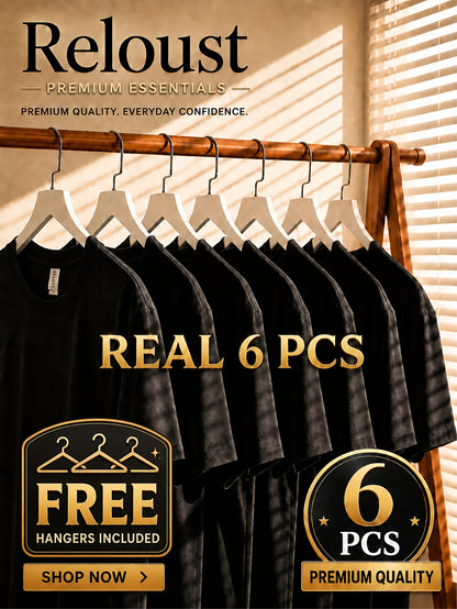 6pcs Men'S Moisture-Wicking T-Shirts, Quick-Dry Short Sleeve Athletic Tees, Loose Fit Crew Neck Design, Great For Gym, Running And Summer Activities, Ideal For Independence Day, Anniversary Celebration Gatherings And Gifts