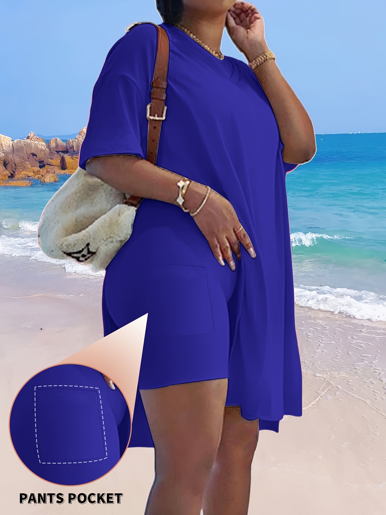 Plus Size Women's Clothing | Elastic, Soft | Casual Sports | Suitable for Running, Jogging, Yoga, Gym, Shopping