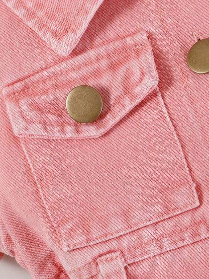 Baby Sky Blue Denim Utility Shorts - product view 22