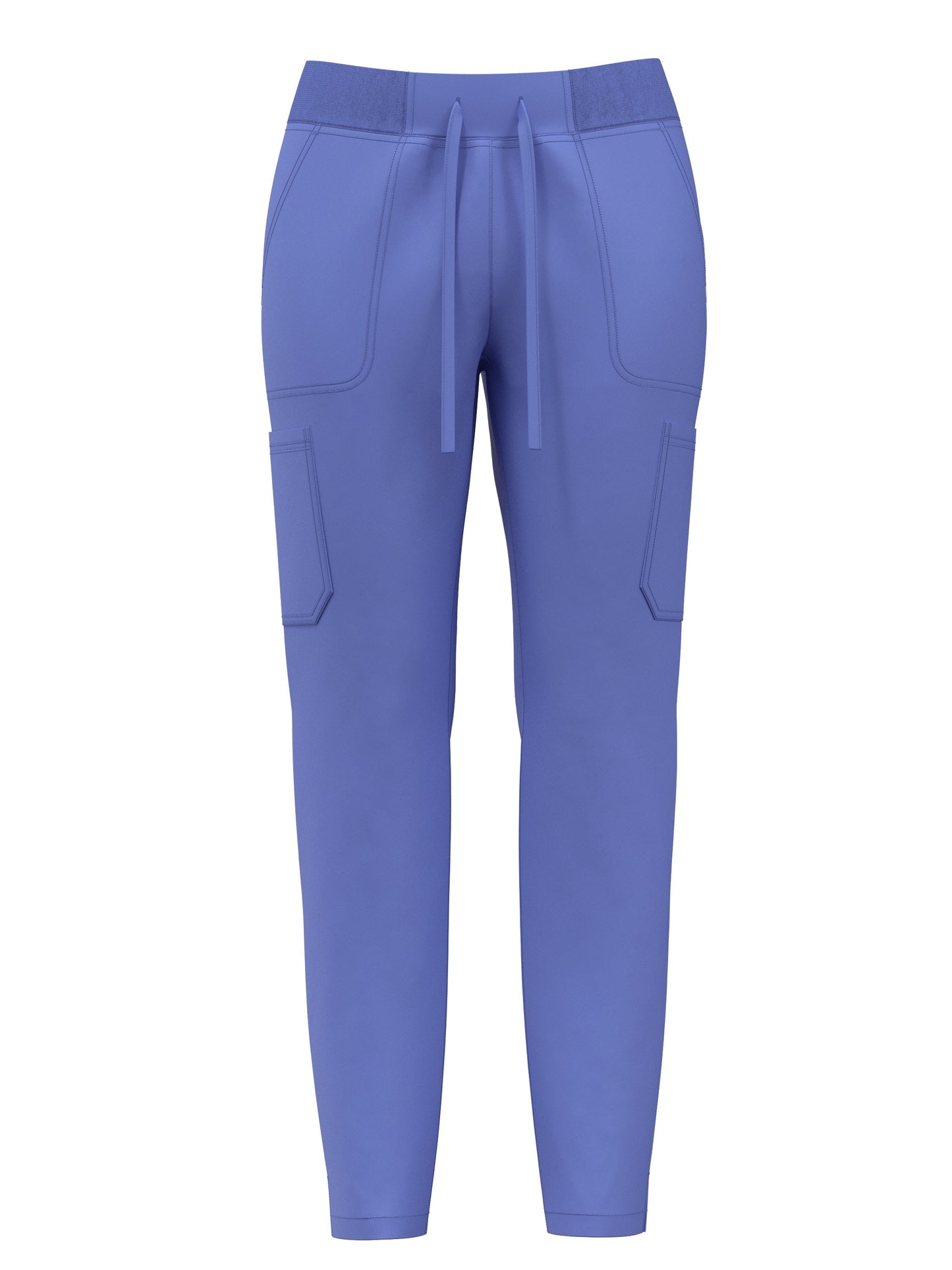 Women's Scrub Pants Set, Elastic Breathable Polyester Spandex Blend, V-Neck Short Sleeve with Pocket, Solid Color, for Work