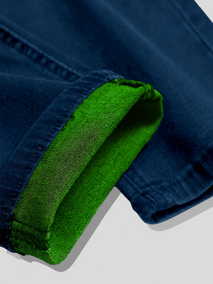 New Spring Style Two-Pack Men'S Jeans: Trendy Ripped Jeans, Black Retro Colorful Casual Pants, Perfect Valentine'S Day Gift