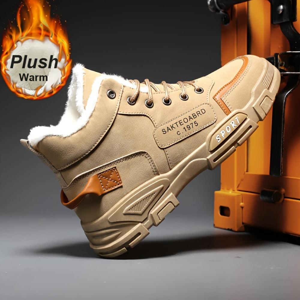 Men's Sneakers - Non-Slip Sole & Lace-Up Fit