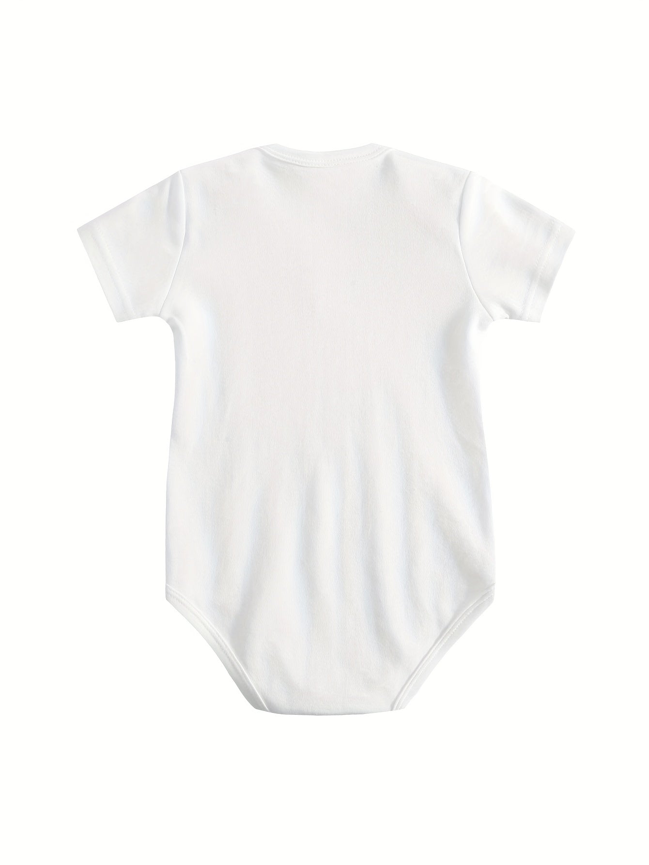 Unisex Baby Bodysuit With Cute Lil Nugget Graphic, 100% Newborn Crawling Suit, Infant Triangle Jumpsuit In White, Lightweight All-Season Wear, Crew Neck Design, Comfortable Onesie For Baby Boys & Baby Girls, Birthday Gift, Baby Shower Gift
