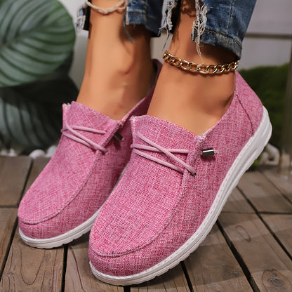 Comfortable Loafers - Super Lightweight, Breathable, Soft Sole, Round Toe, EVA Outsole, Women's Casual Everyday Shoes - All Seasons, Solid Colors, No Prints, Low-cut Flat Walking Shoes, Women Shoes, Sneakers
