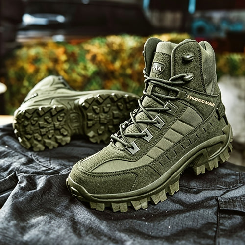 Men's Lightweight Durable High-Top Hiking & Tactical Boots - Multi-Scenario Boots for Outdoor Jungle Hiking & Operational Use. Slip-resistant And Long-lasting, They're Ideal for All-season Outdoor Hiking, Hunting Gear, And Adventure Travel.