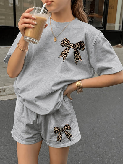 Girls' Casual Outfit Set - Short Sleeve Summer 4549
