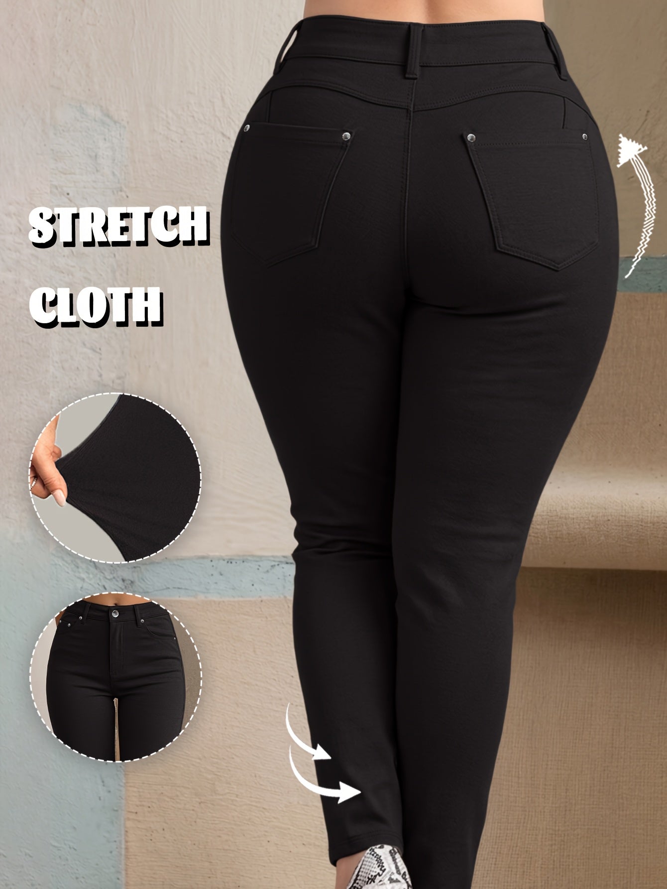 Y2K Trendy High-Stretch Slim Fit Women'S Pants, All-Season Streetwear Casual Trousers