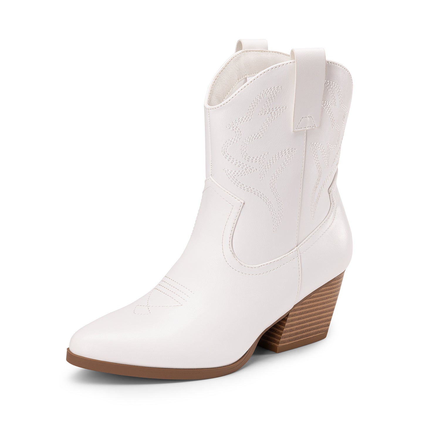 Chic Women'S Ankle Boots Featuring a Retro Classic Design with Embroidered Geometric Patterns And a Pointed V-Shaped Toe, Perfect for Walking Or Parties., Women Shoes