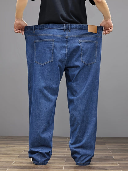 Men's Relaxed Fit Jeans - Classic Wash Clean Finish Travel