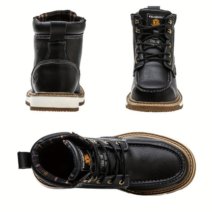 Men's Work & Safety Boots - Steel Toe Protection & Non-Slip Sole 732389