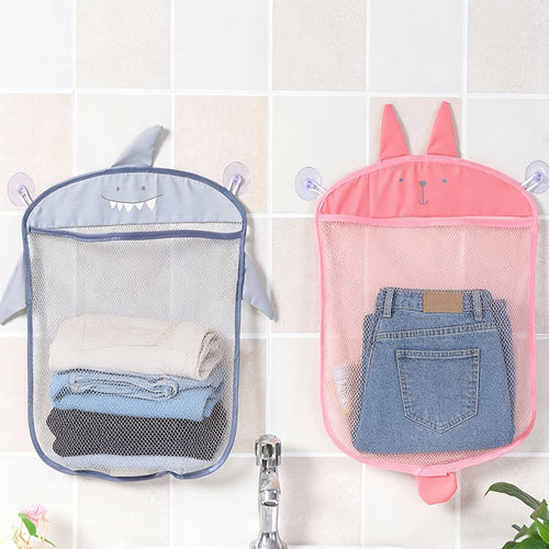 2 Mesh Bath Storage Bags, Bathtub Storage Racks And Bathroom Storage Bags, Bath Storage Mesh Bag Pockets, Waterproof And Draining with Suction Cup Hanging Bags, Compatible with Bath Storage