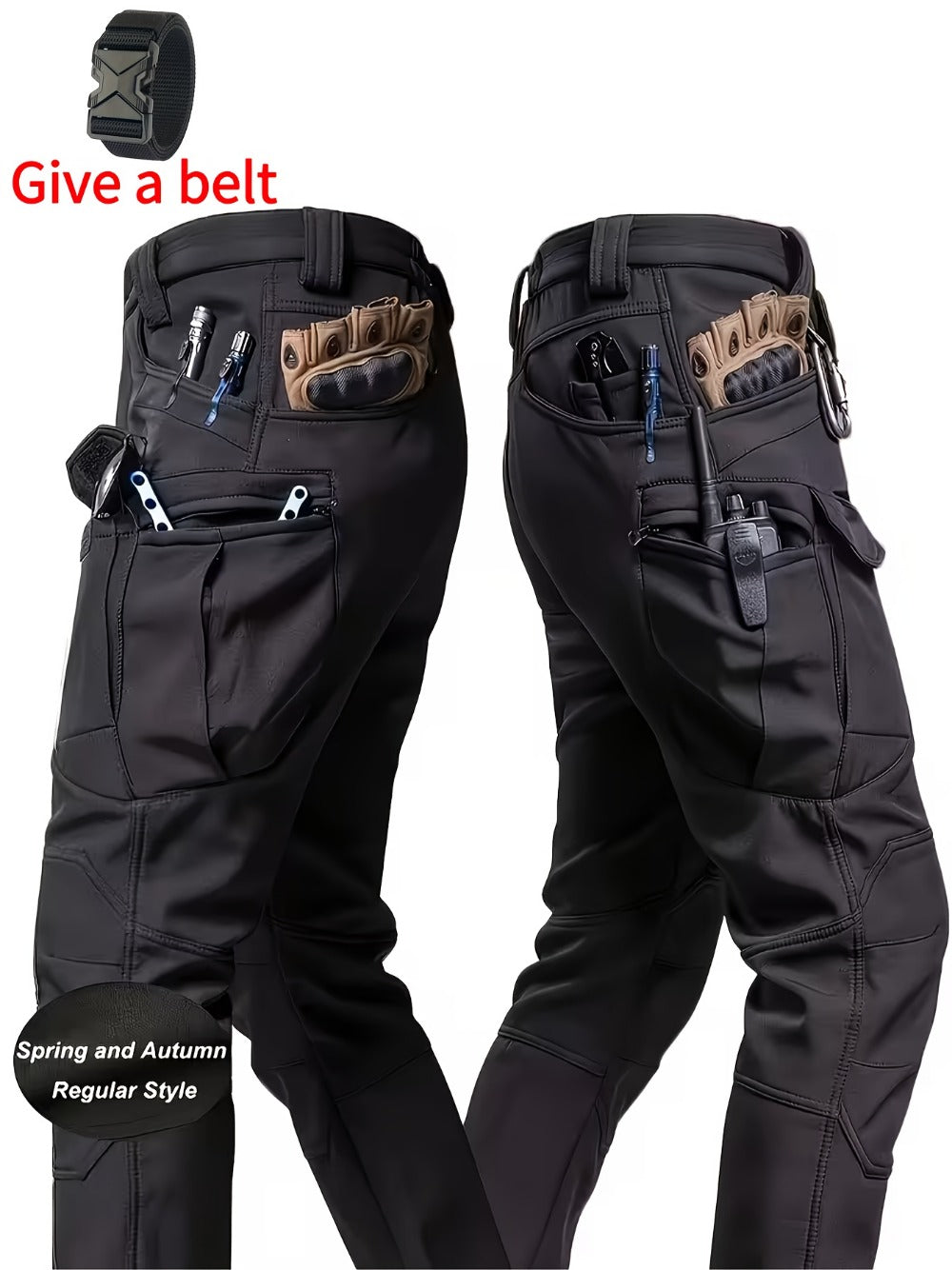 Men's Cargo Pants - Stretch With Pockets Travel Style