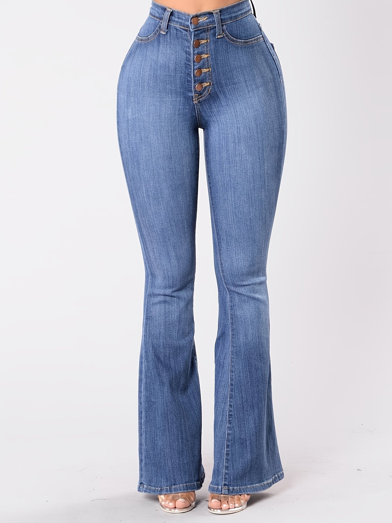 Women'S High-Waisted Butt-Lifting Flared Pants