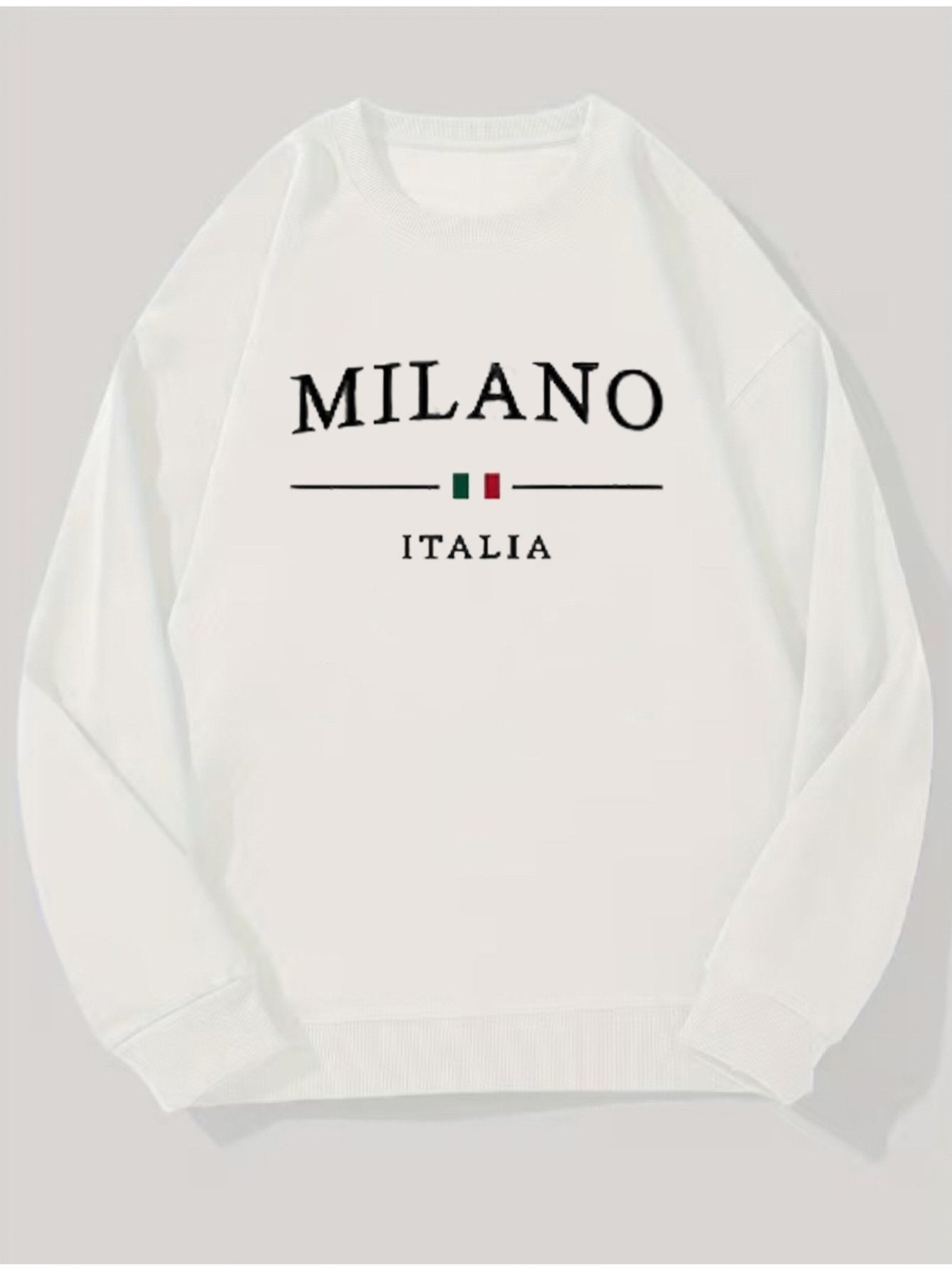 Men'S Hoodless Sweatshirt Loose Fit Round Neck Long Sleeve Casual Pullover for Autumn Winter, Christmas Halloween Valentine'S Thanksgiving Festive Streetwear, Soft Comfortable Versatile Casual Attire, Easy Care Machine Washable