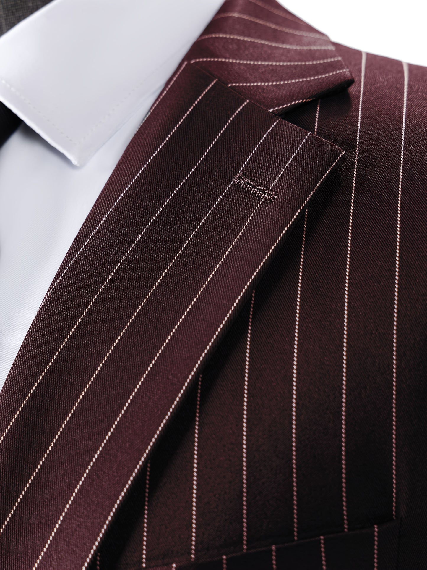 [New Men's 3pcs Suits] 3pcs New Men's Suits - Vertical Striped Suit Jackets, Vests, Pants - Two-button, Suitable for Weddings, Business Banquets, Parties, Daily Wear Valentines Gifts for Men