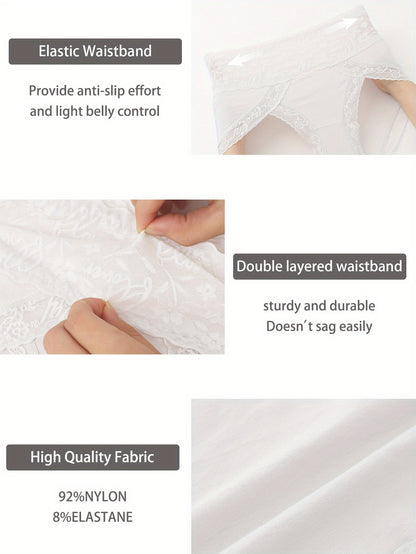 QUASTI 6pcs Women Underwear High Waist Tummy Control Panties- Seamless Butt Lifting Body Shaper, Soft Comfortable Breathable Fit, Everyday Wear Essential in Multi-color