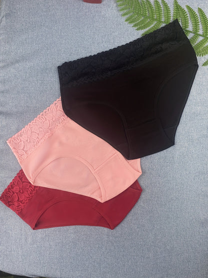 6pcs Of Women's Underwear, Size S- Low Price, Comfortable Breathable Elegant Lingerie, Lace Patchwork Women's Briefs