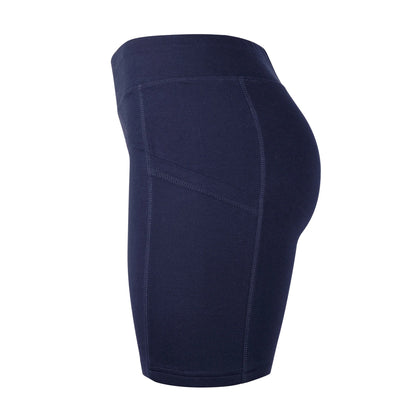 LADIES COTTON 15 INCH OUTSEAM SHORTS WITH POCKETS